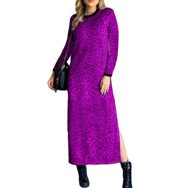 casual dresses arrival lady leopard print long sleeve o-neck split dress for autumn 2021 women fashion printed irregular maxi female, Black;gray
casual dresses arrival lady leopard print long sleeve o-neck split dress for autumn 2021 women fashion printed irregular maxi female, Black;gray