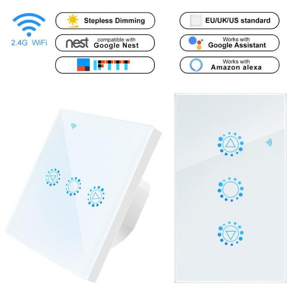 wifi smart remote touch screen sensor switch led dimmer switch wall touch dimmable glass control panel module eu/uk/us standard
wifi smart remote touch screen sensor switch led dimmer switch wall touch dimmable glass control panel module eu/uk/us standard