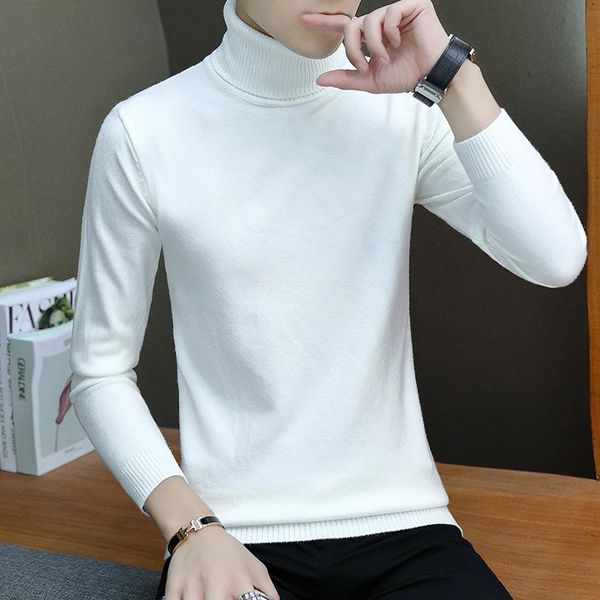 men's sweaters 2021 winter turtleneck sweater men korean version of pure color casual base shirt knit slim wear, White;black
men's sweaters 2021 winter turtleneck sweater men korean version of pure color casual base shirt knit slim wear, White;black