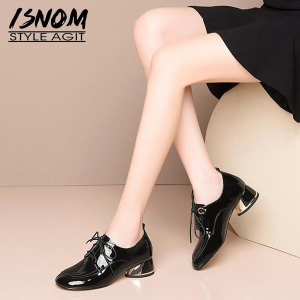 dress shoes isnom lace up women chunky heel pumps square toe patent leather woman casual hoof heels big size, Black
dress shoes isnom lace up women chunky heel pumps square toe patent leather woman casual hoof heels big size, Black