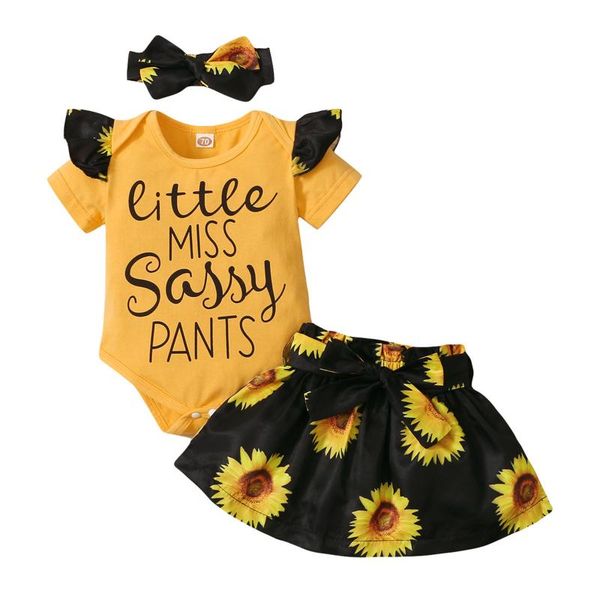 clothing sets born baby girl ruffle letter romper + sunflower short skirt+hairband for birthday gift clothes, White
clothing sets born baby girl ruffle letter romper + sunflower short skirt+hairband for birthday gift clothes, White