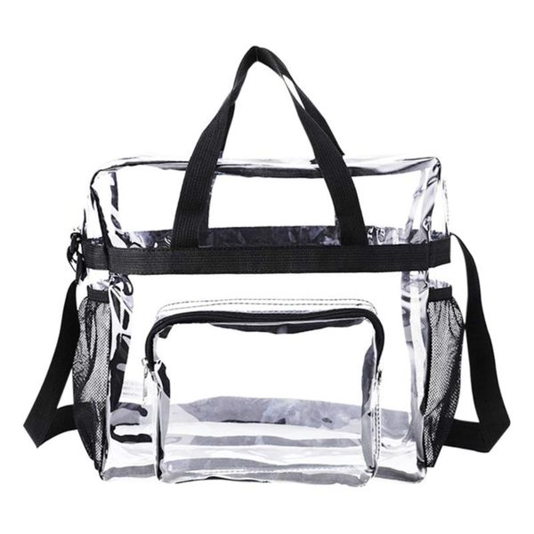 storage bags 1pc large capacity transparent hand travel bag portable side pocket beach
storage bags 1pc large capacity transparent hand travel bag portable side pocket beach
