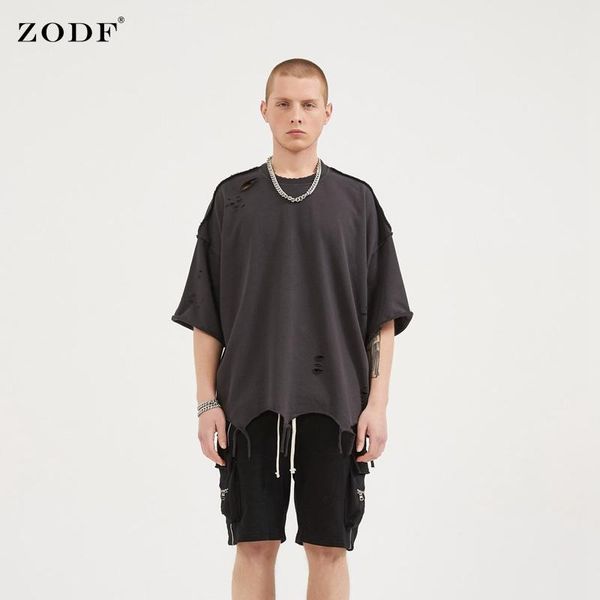 men's t-shirts zodf 2021 summer hand-cut loose-edged hole terry short-sleeved dark high street high-quality soft t-shirt, White;black
men's t-shirts zodf 2021 summer hand-cut loose-edged hole terry short-sleeved dark high street high-quality soft t-shirt, White;black