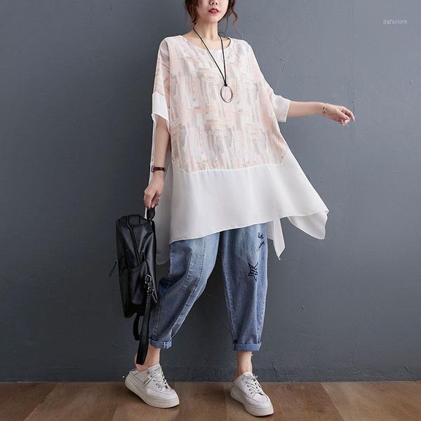 women t-shirt plus size o-neck shirt female white bat floral print summer t shirts vintage oversize loose tees 5xl 6xl 2021 women's 
women t-shirt plus size o-neck shirt female white bat floral print summer t shirts vintage oversize loose tees 5xl 6xl 2021 women's