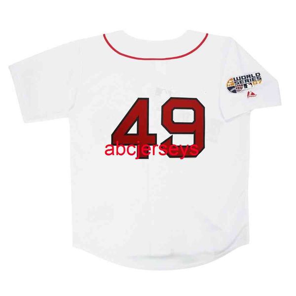 stitched custom tim wakefield 2007 home white world series jersey add name number baseball jersey xs-6xl, Black
stitched custom tim wakefield 2007 home white world series jersey add name number baseball jersey xs-6xl, Black