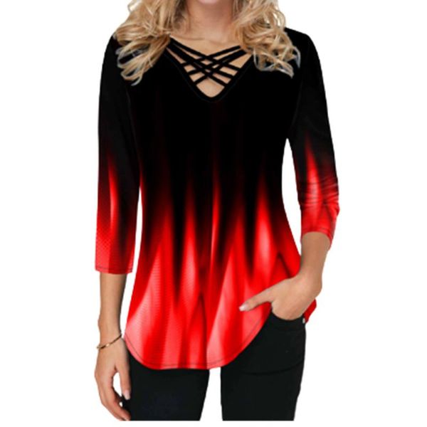 tie dye gradient print t shirt women short sleeve v-neck cross 4xl 5xl plus size female shirts casual summer 2021 women's t-shirt, White
tie dye gradient print t shirt women short sleeve v-neck cross 4xl 5xl plus size female shirts casual summer 2021 women's t-shirt, White