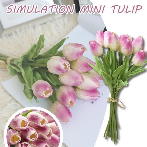 artificial fake flowers tulip bouquet floral wedding party home decor for decoration indoor decorative & wreaths
artificial fake flowers tulip bouquet floral wedding party home decor for decoration indoor decorative & wreaths