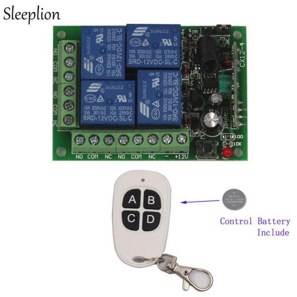 smart home control sleeplion electric door 12v 4ch universal remote switch wireless for garage module
smart home control sleeplion electric door 12v 4ch universal remote switch wireless for garage module