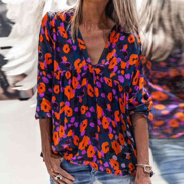 knits women elegant floral print blouse shirts autumn v-neck long sleeves female casual loose plus size streetwear blusa fr1v ja0r, White
knits women elegant floral print blouse shirts autumn v-neck long sleeves female casual loose plus size streetwear blusa fr1v ja0r, White