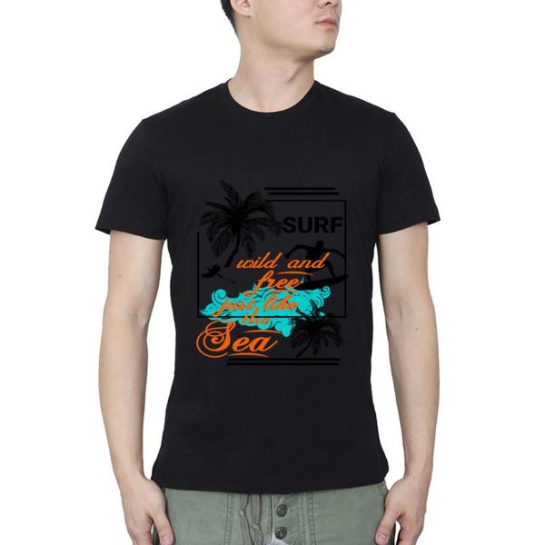men's t-shirts surf and board fans specialy the sea summer casual streetwear o neck t-shirt, White;black
men's t-shirts surf and board fans specialy the sea summer casual streetwear o neck t-shirt, White;black