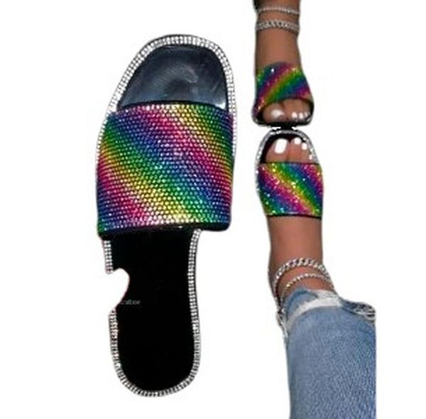 shiny outdoor flats shoes woman sandals slippers slides women summer plus size flat sandalias mujer sapato feminino sf0213, Black
shiny outdoor flats shoes woman sandals slippers slides women summer plus size flat sandalias mujer sapato feminino sf0213, Black