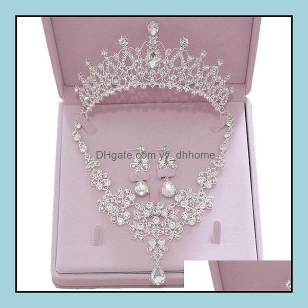 wedding hair jewelry three-piece bridal crown necklace and earrings crowns bands tiaras hairgrips headpieces headbands drop delivery 2021 tk, Slivery;golden
wedding hair jewelry three-piece bridal crown necklace and earrings crowns bands tiaras hairgrips headpieces headbands drop delivery 2021 tk, Slivery;golden