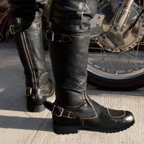 boots 2021 women's cowboy vintage knee-high riding boot female winter low heel leather knight shoes punk style casual botas, Black
boots 2021 women's cowboy vintage knee-high riding boot female winter low heel leather knight shoes punk style casual botas, Black