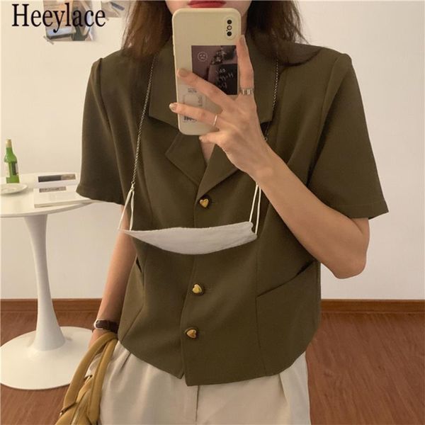 women's suits & blazers chic high street short sleeves feminine minimalist brief ol prom stylish elegant loose all-match women office, White;black
women's suits & blazers chic high street short sleeves feminine minimalist brief ol prom stylish elegant loose all-match women office, White;black