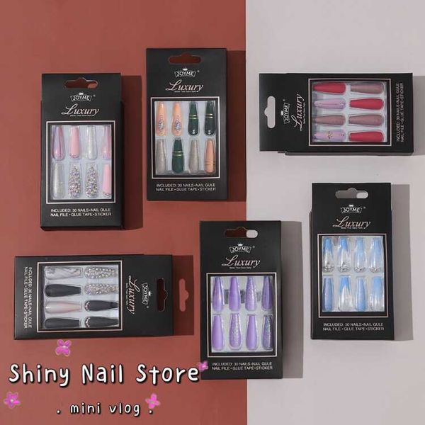 false nails 30 pcs 2 set wearing nail finished fake patch ballet with diamond long snjp17, Red;gold
false nails 30 pcs 2 set wearing nail finished fake patch ballet with diamond long snjp17, Red;gold
