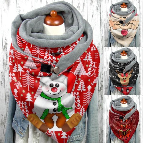scarves fashion women cute christmas print scarf hijabs female lady retro multi-purpose shawl button femme wraps foulard bufanda, Blue;gray
scarves fashion women cute christmas print scarf hijabs female lady retro multi-purpose shawl button femme wraps foulard bufanda, Blue;gray