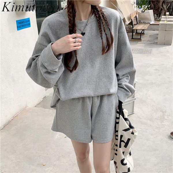 women's tracksuits kimutomo casual fashion two piece set women 2021 early autumn letter print long sleeve sweatshirt + high waist wide, Gray
women's tracksuits kimutomo casual fashion two piece set women 2021 early autumn letter print long sleeve sweatshirt + high waist wide, Gray