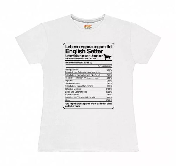 T-Shirt Womens dose English Setter Life Supplements by siviwonder, Mainly pictures 
T-Shirt Womens dose English Setter Life Supplements by siviwonder, Mainly pictures