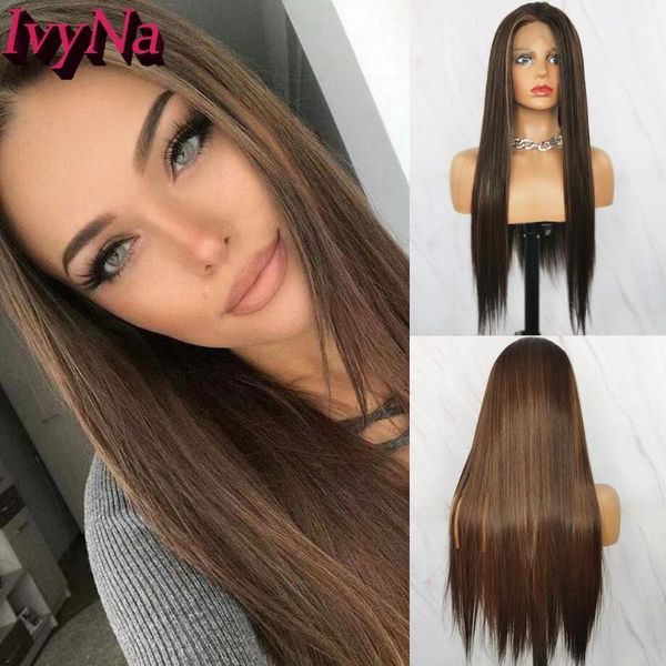 ivyna long 13x4 silky straight futura synthetic lace front wigs for women 4/30 highlights glueless wig heat resistant1, Black
ivyna long 13x4 silky straight futura synthetic lace front wigs for women 4/30 highlights glueless wig heat resistant1, Black