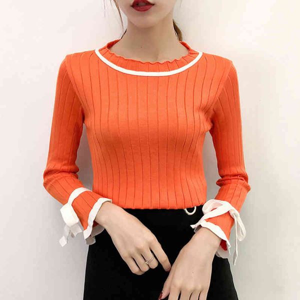 women's sweaters shintimes o-neck knitted casual ladies pullovers autumn winter korean bow long sleeve women sweater pull femm, White;black
women's sweaters shintimes o-neck knitted casual ladies pullovers autumn winter korean bow long sleeve women sweater pull femm, White;black