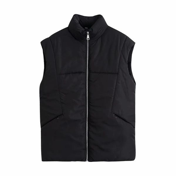 women's vests xikom 2021 winter women solid sleeveless stand collar coat vest female vintage loose ladies casual outerwear tank top, Black;white
women's vests xikom 2021 winter women solid sleeveless stand collar coat vest female vintage loose ladies casual outerwear tank top, Black;white