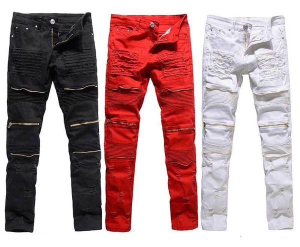 men's jeans men skinny distressed jeans slim denim causual knee hole mid waist hiphop pants biker washed in, Blue
men's jeans men skinny distressed jeans slim denim causual knee hole mid waist hiphop pants biker washed in, Blue