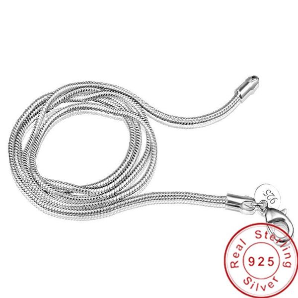 handmade 2mm 925 sterling silver soft snake bone chain necklace for women men jewelry smooth wedding chain necklace fit pendant
handmade 2mm 925 sterling silver soft snake bone chain necklace for women men jewelry smooth wedding chain necklace fit pendant