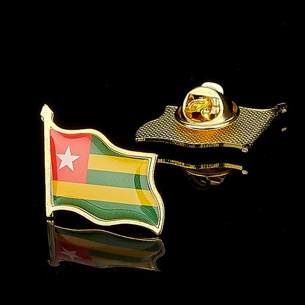30pcs the republic of togo africa country epoxy national flag craft gold plated lapel pin badge brooch
30pcs the republic of togo africa country epoxy national flag craft gold plated lapel pin badge brooch