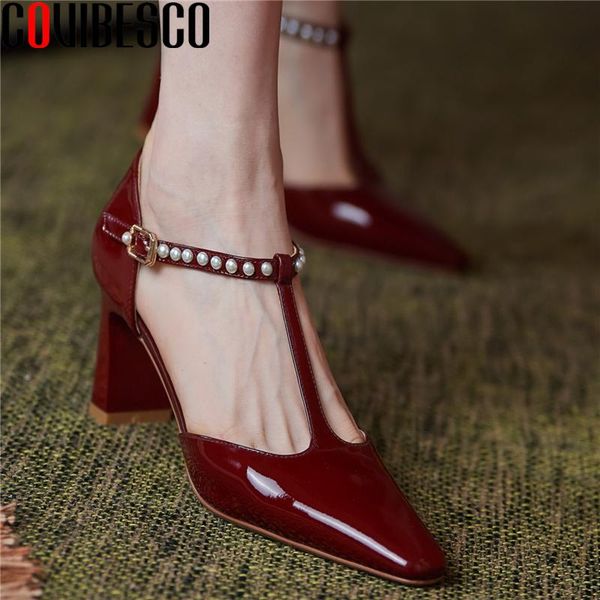 retro pearl t-strap women pumps spring summer genuine leather office casual high heels fashion concise shoes woman dress, Black
retro pearl t-strap women pumps spring summer genuine leather office casual high heels fashion concise shoes woman dress, Black