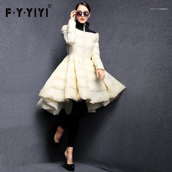 pleated wave skirt 2021 fashion women winter down jackets warm long slim coat female big swing ladies outwear dress1, Black
pleated wave skirt 2021 fashion women winter down jackets warm long slim coat female big swing ladies outwear dress1, Black