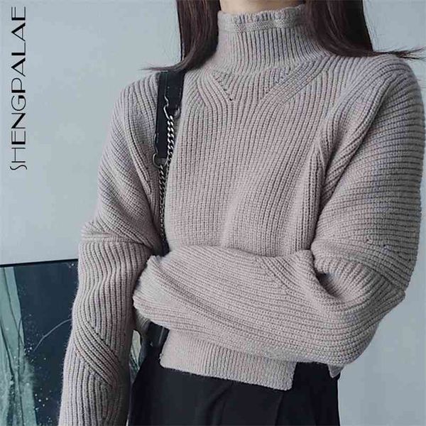 hem split half turtleneck sweater women's spring loose long sleeve minimalist knitted pullover 5b396 210427, White;black
hem split half turtleneck sweater women's spring loose long sleeve minimalist knitted pullover 5b396 210427, White;black