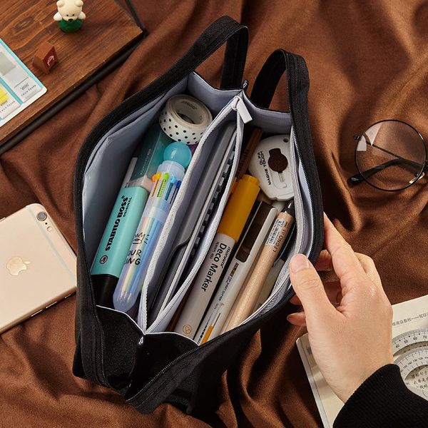 pencil cases four colors japanese large-capacity case male multi-layer simple student bag stationery cute school supplies
pencil cases four colors japanese large-capacity case male multi-layer simple student bag stationery cute school supplies