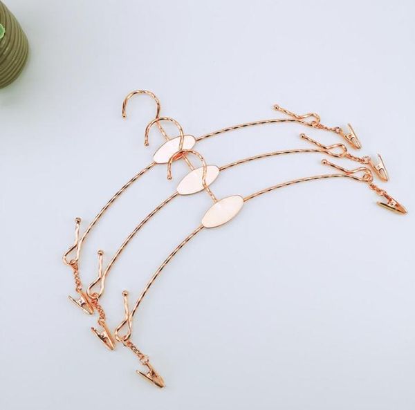 clothing & wardrobe storage rose gold metal clothes hanger with clothespins clip bra underwear lingerie panties drying rack hook sn2524
clothing & wardrobe storage rose gold metal clothes hanger with clothespins clip bra underwear lingerie panties drying rack hook sn2524
