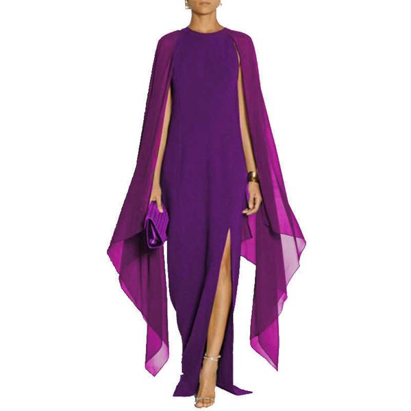 zipper solid color chiffon patchwork evening dress women long sleeve loose split fork plus size long temperament dresses 210608, Black;gray
zipper solid color chiffon patchwork evening dress women long sleeve loose split fork plus size long temperament dresses 210608, Black;gray