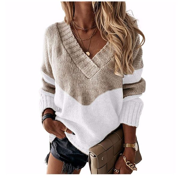 autumn and winter leisure solid color knitted long sleeve sweater sweater, White;black
autumn and winter leisure solid color knitted long sleeve sweater sweater, White;black