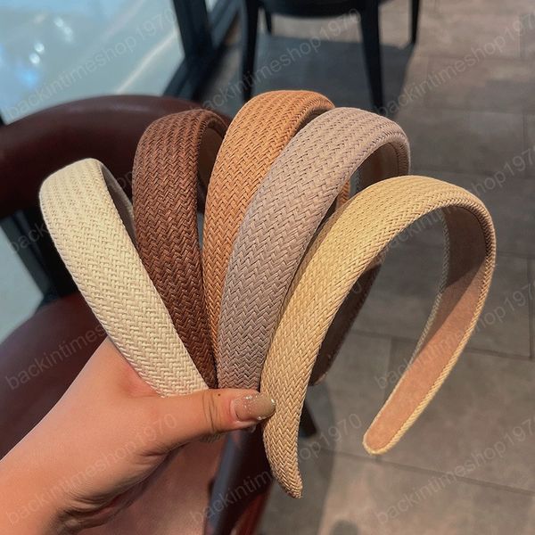 fashion retro simple bohemia straw hairband headwrap hair accessories for women girls elegant korean headwear hair hoop headband, Slivery;white
fashion retro simple bohemia straw hairband headwrap hair accessories for women girls elegant korean headwear hair hoop headband, Slivery;white
