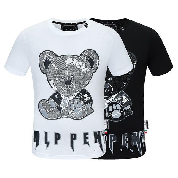 men's t-shirts 2021 short sleeve t-shirt cute bear diamond european and american fashion pp pure cotton women's love, White;black
men's t-shirts 2021 short sleeve t-shirt cute bear diamond european and american fashion pp pure cotton women's love, White;black