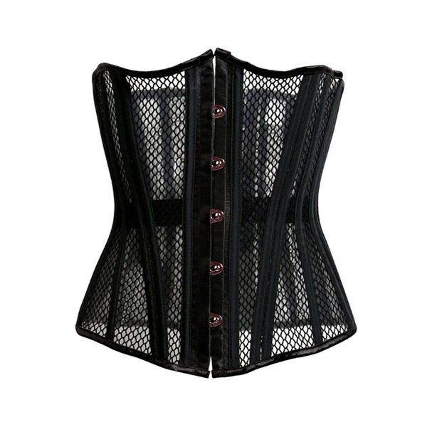 woman bustiers 26 steels bone black breathable mesh corsets women bustier slimmimg body shapwear waist trainers corset summer corselet, Black;white
woman bustiers 26 steels bone black breathable mesh corsets women bustier slimmimg body shapwear waist trainers corset summer corselet, Black;white