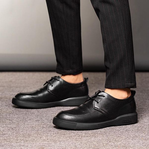 dress shoes mens leather oxfords business office pointed black color lace-up men's formal wedding
dress shoes mens leather oxfords business office pointed black color lace-up men's formal wedding