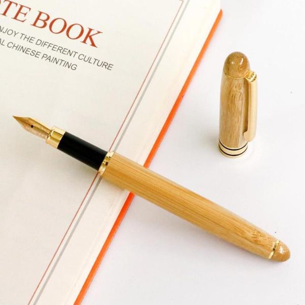 vintage elegant bamboo fountain pen with box for business gifts office writing pens stationery
vintage elegant bamboo fountain pen with box for business gifts office writing pens stationery