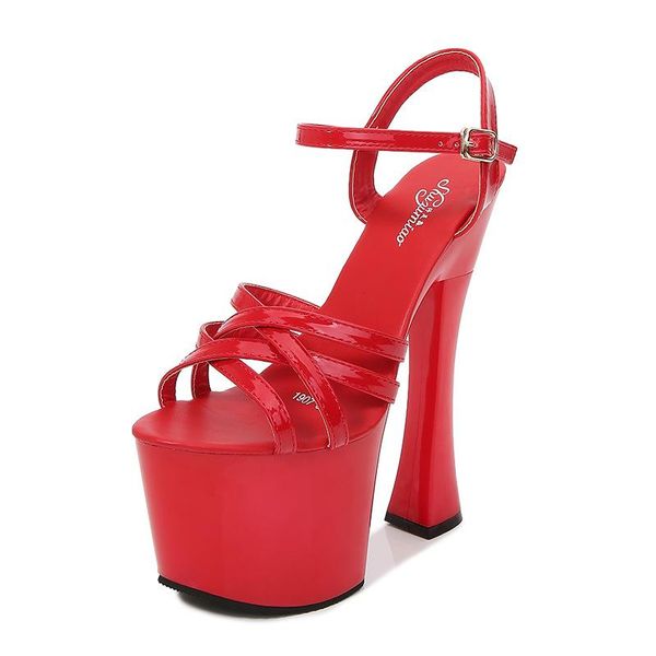 sandals mclubgirl 2021 women's platform fashion 20cm heels 12color for party with button women lfd, Black
sandals mclubgirl 2021 women's platform fashion 20cm heels 12color for party with button women lfd, Black