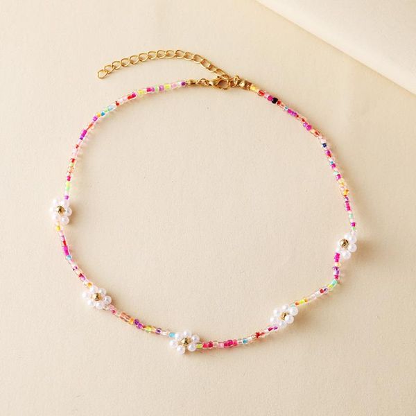chokers handmade colorful rice beads clavicle chain choker small daisy flower chocker necklaces for women female jewelry gifts, Golden;silver
chokers handmade colorful rice beads clavicle chain choker small daisy flower chocker necklaces for women female jewelry gifts, Golden;silver
