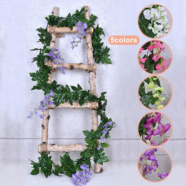 decorative flowers & wreaths artificial wisteria vine garland plants foliage flower outdoor home decor
decorative flowers & wreaths artificial wisteria vine garland plants foliage flower outdoor home decor
