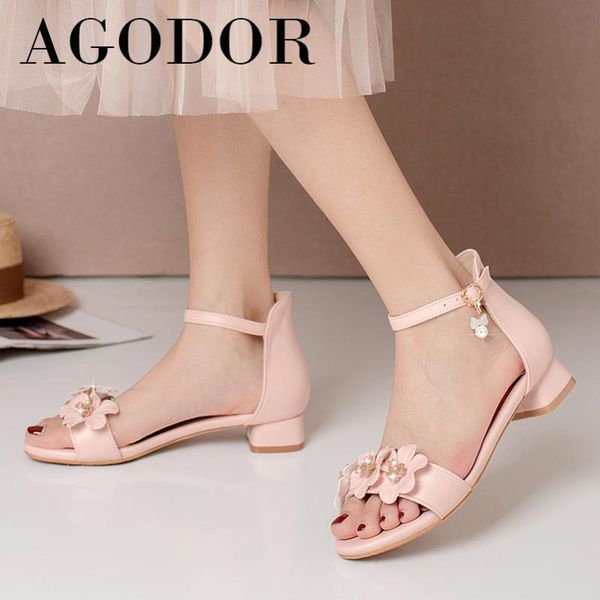 sandals agodor ankle strap woman shoes med heels flower chunky heel buckle female footwear sweet summer pink big size 43, Black
sandals agodor ankle strap woman shoes med heels flower chunky heel buckle female footwear sweet summer pink big size 43, Black