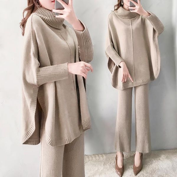 autumn spring knitted tracksuit turtleneck women tracksuits sweatshirts regular suit clothing 2 piece set knit pant female pants, Gray
autumn spring knitted tracksuit turtleneck women tracksuits sweatshirts regular suit clothing 2 piece set knit pant female pants, Gray