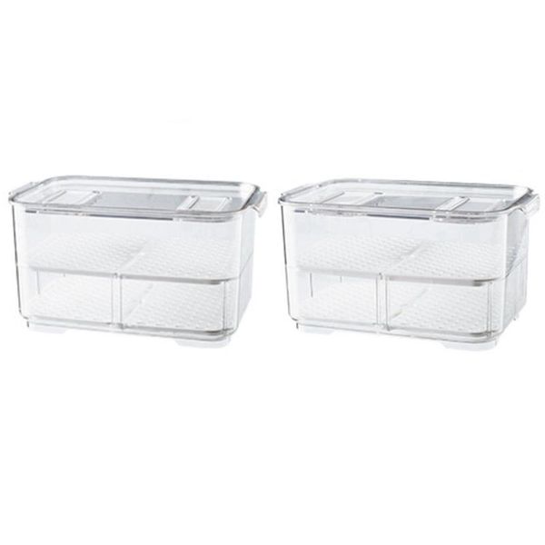 storage bottles & jars 2 pcs refrigerator organizer bins vegetable stackable fridge cabinet for kitchen, s l
storage bottles & jars 2 pcs refrigerator organizer bins vegetable stackable fridge cabinet for kitchen, s l