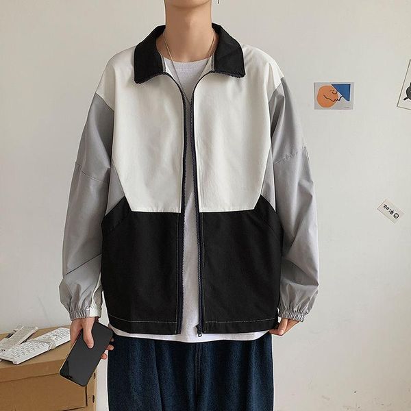 men's jackets baseball uniform jacket slim fashion contrast color casual track mens streetwear wild hip-hop bomber men, Black;brown
men's jackets baseball uniform jacket slim fashion contrast color casual track mens streetwear wild hip-hop bomber men, Black;brown
