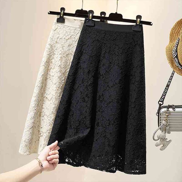 spring autumn high waist womens skirt lace flower midi vintage a-line woman black beige clothes
spring autumn high waist womens skirt lace flower midi vintage a-line woman black beige clothes