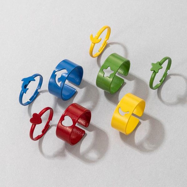 wedding rings 5 styles creative cute dolphin heart-shaped open ring men and women color dripping oil star moon modeling party fashion jewelr, Slivery;golden
wedding rings 5 styles creative cute dolphin heart-shaped open ring men and women color dripping oil star moon modeling party fashion jewelr, Slivery;golden
