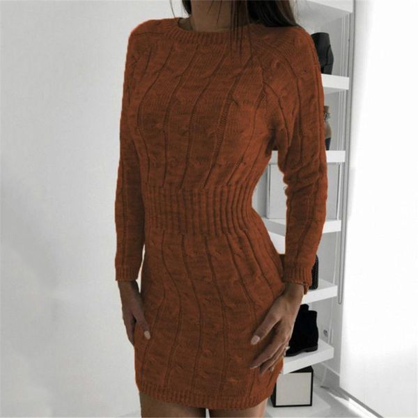 casual dresses solid color women sweater long sleeve tight waist slim knitted mini dress hips for autumn, Black;gray
casual dresses solid color women sweater long sleeve tight waist slim knitted mini dress hips for autumn, Black;gray